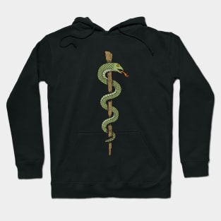 One Snake Caduceus Hoodie